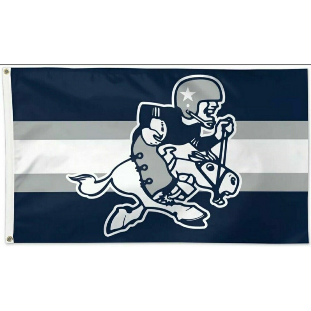 Dallas Cowboys Flag Banner Retro Horse New 3x5 Ft Tailgate Man Cave‎ Gara…